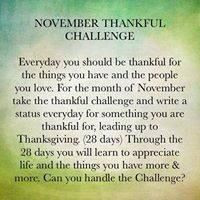 November Thankful Challenge