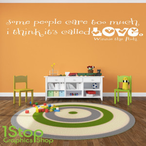 Home > QUOTE DESIGNS > WINNIE THE POOH WALL STICKER QUOTE - BEDROOM ...