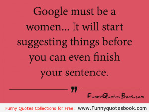 Funny quote about Google search