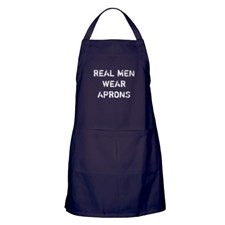 Real Men Wear Aprons Apron (dark) for