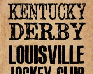Kentucky Derby Historical Handbill - 12X18 POSTER PRINT ...