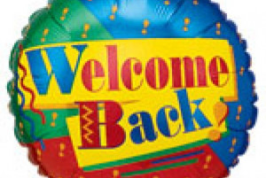 Welcome Back To Work Sign And going back to work.