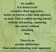 tao te ching quotes | In Conflict – Tao Te Ching More