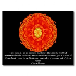 Charles Hermite quotation about math and truth Post Card