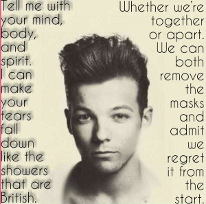 Louis Tomlinson Quotes About Girls One Direction Louis Quotes