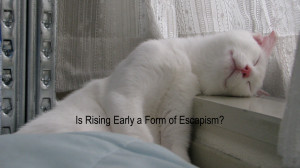 Is Rising Early a Form of Escapism?
