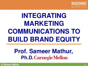 Integrated Marketing Communications To Build Brand Equity