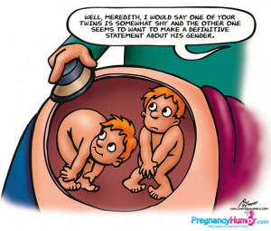 Twins’ Ultrasound is Doubly Funny (Pregnancy Cartoon)