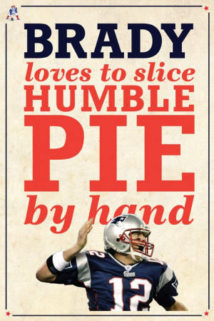 Tom Brady Loves Humble Pie by FoodRules on Etsy, $35.00