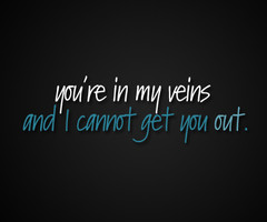 You’re In My Veins And I Cannot Get You Out ” ~ Mistake Quote