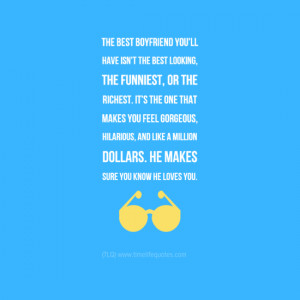 Funny Love Quotes For Boyfriend: Million Dollars