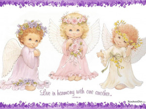 Cute little angels pictures-Photo stock