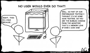 Cartoon Tester: No user would ever do that