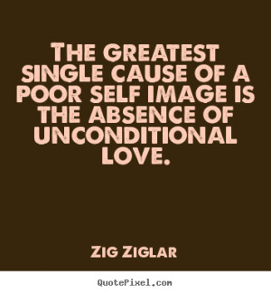 Quotes about love - The greatest single cause of a poor self image is ...