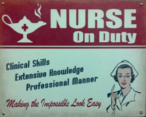 Nurse on Duty .. Making the Impossible Look Easy