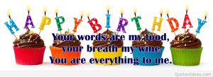 Cover Happy birthday quote 2015