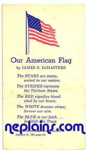 Our American Flag poem By