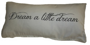 ... Pillows > Words & Quotes Pillows > Dream a Little Dream Decorative
