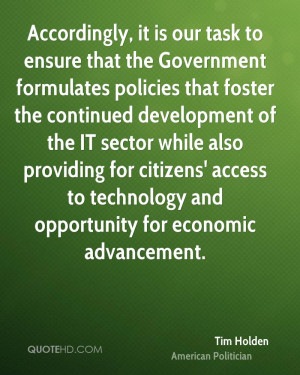 Accordingly, it is our task to ensure that the Government formulates ...