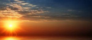 dramatic sunset Facebook cover