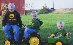 Farm Boys Play Tractor