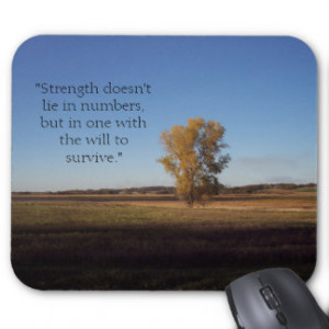 Strength Doesn't Lie in Numbers... Mouse Pad