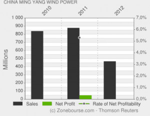 China Ming Yang Wind Power : Income Statement Evolution
