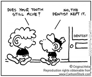 ... No, the dentist kept it! And I think he is going to get another