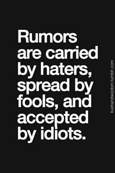 Spreading Rumors