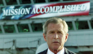 George W Bush Mission Accomplished