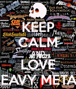 Motiv Quot Love Heavy Metal