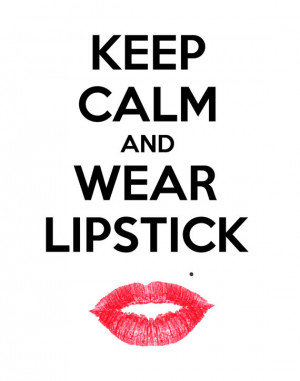 Marilyn Monroe Keep Calm Lipstick Digital Print