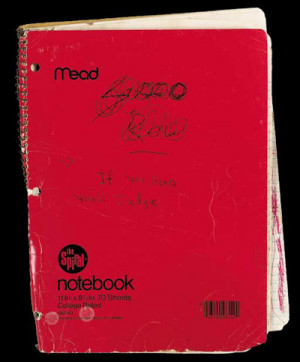 Kurt Cobain's Notebook wherein he recorded his HPPD experiences.