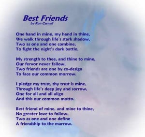 Friendship Poem - Best Friends