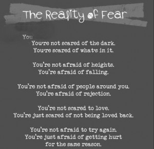 THE REALITY OF FEAR