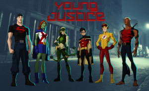 Cartoon - Young Justice Superboy Miss Martian Robin Kid Flash Aquaman ...