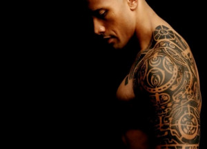 Shoulder Tattoo for Men – Tribal Tattoo Design Ideas, actor Dwayne ...
