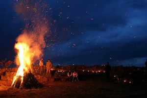End of summer bonfire, Kökar