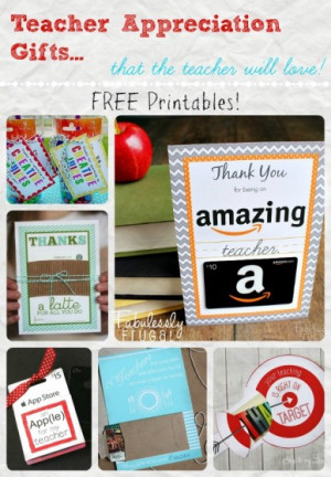 FREE Gift Card Holder Printables for Teacher Appreciation Gifts!