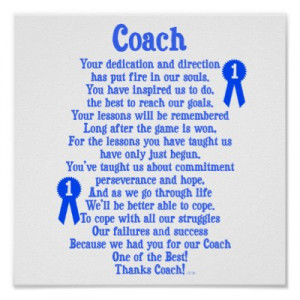 Thank You Poems For Baseball Coach,.