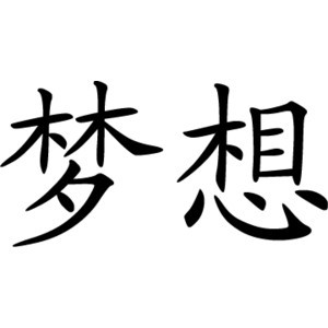Chinese Symbol for Dream: Chinese Character, Writing, Letter