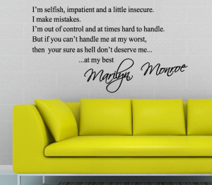Marilyn-Monroe-s-quote-Word-Quote-removable-wall-sticker-Vinyl-home ...