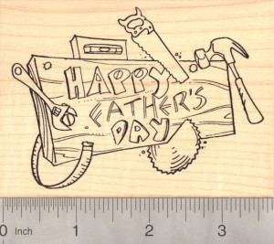 Father's Day, Woodworking Rubber Stamp for Handy Dads M17211 - Wood ...