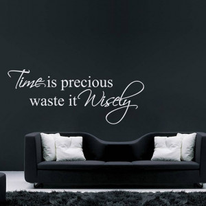 time is precious quote wall stickers by parkins interiors ...