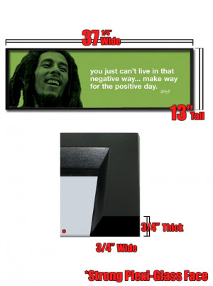 Details about Framed Bob Marley Positive Day Quote Poster FrSp0145