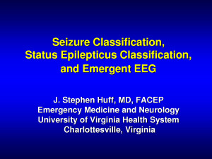 Seizure Classification, Status Epilepticus Classification