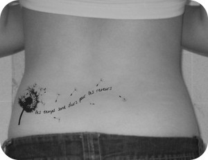 TATUAGEM: dente-de-leão a flor mágica