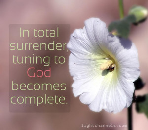 Total Surrender to God! Aline