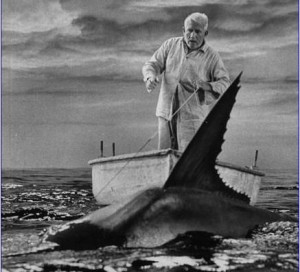 Spencer Tracy as the Old Man and the Sea