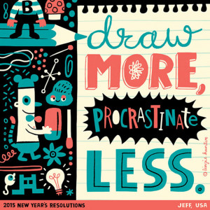 30+ Colorful Hand Lettering Illustrations of 2015 Resolutions by ...